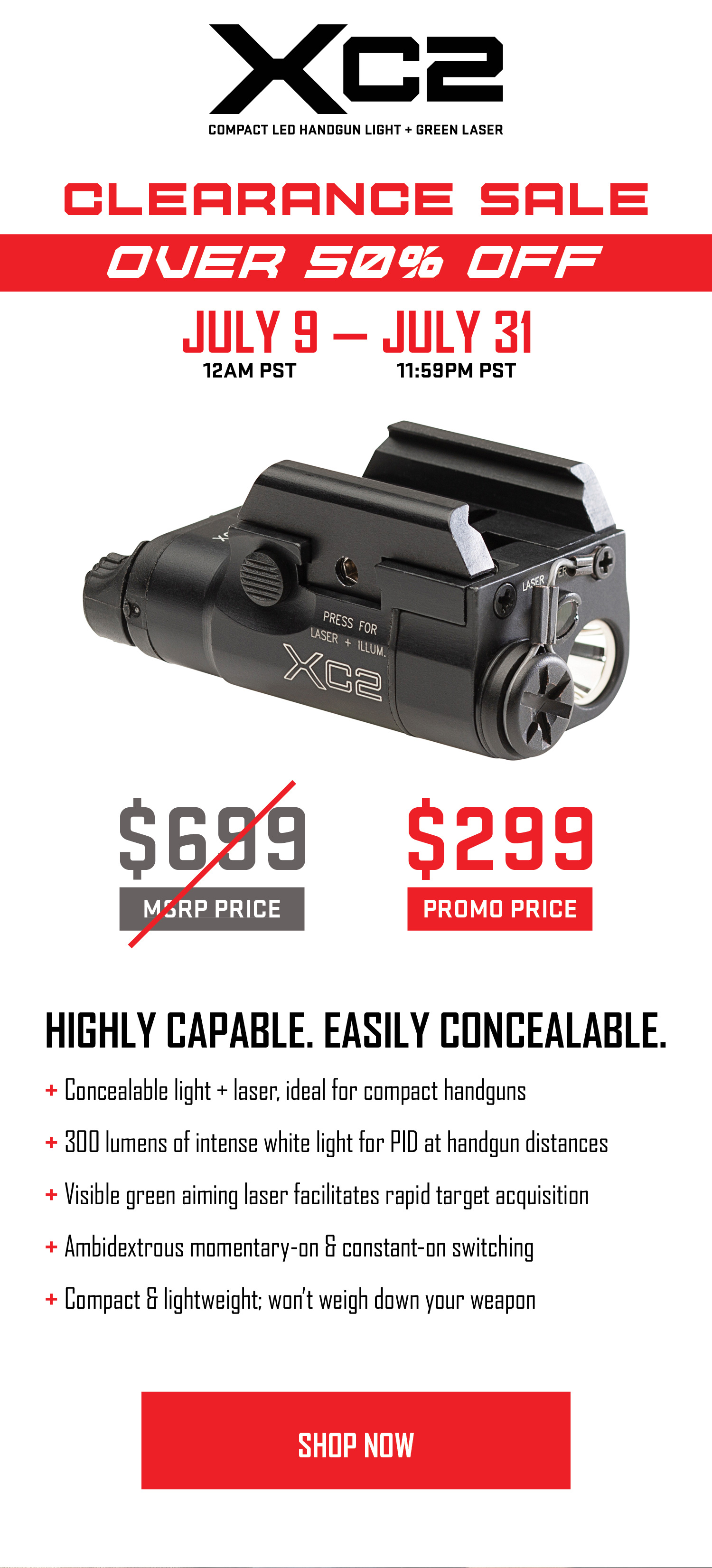 XC2 - Highly Capable. Easily Concealable.