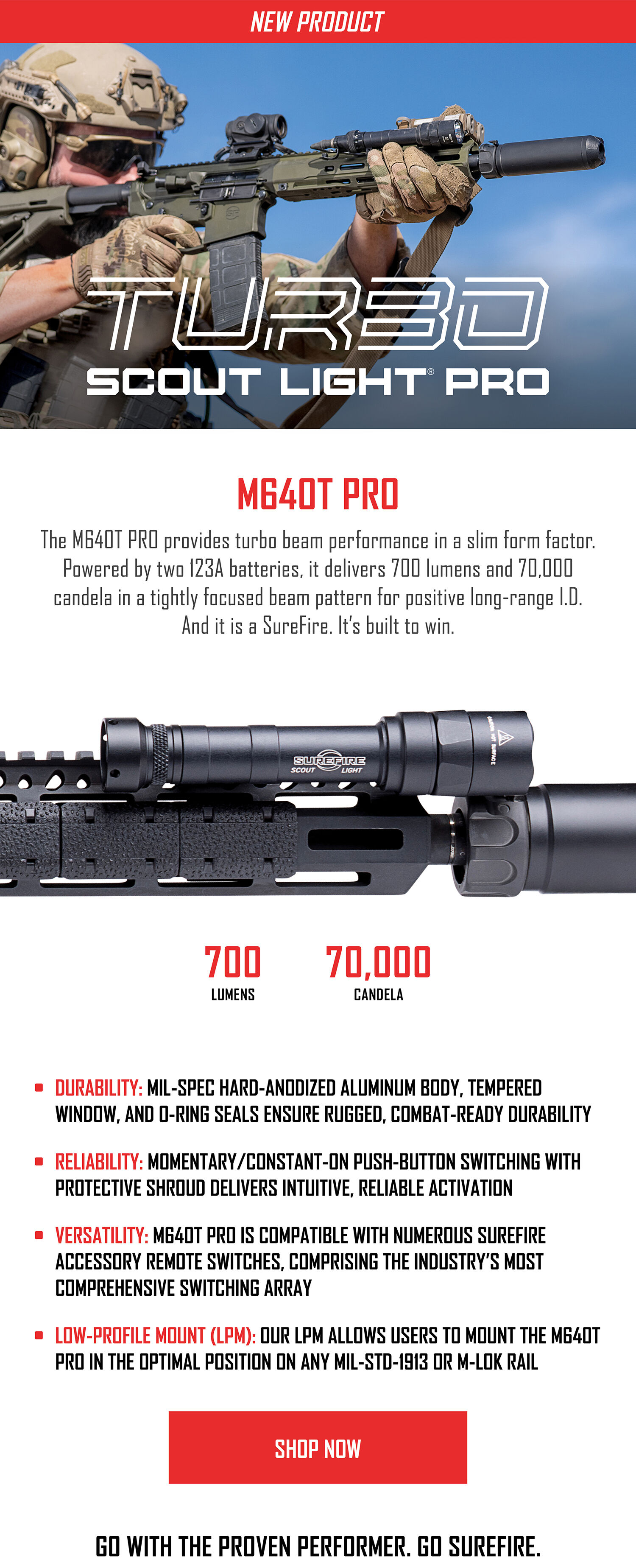 SureFire M640T PRO Product Info