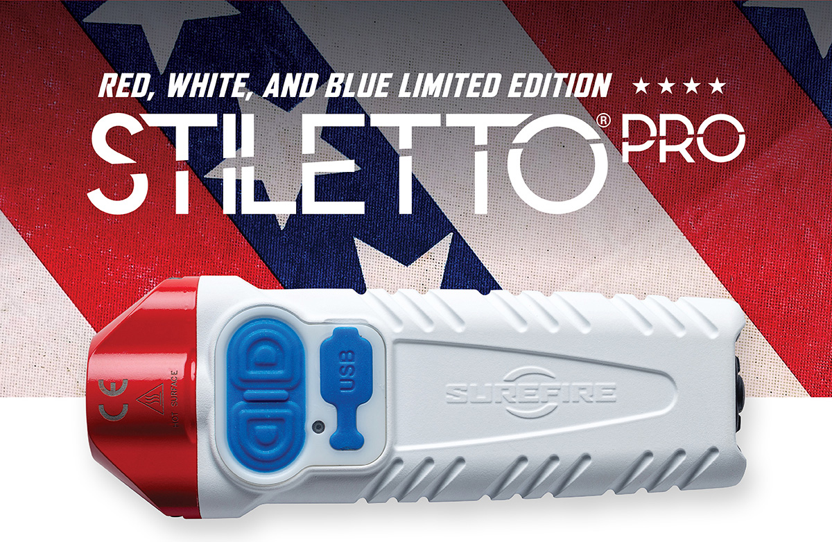 SureFire Siletto Pro in Red, White, and Blue